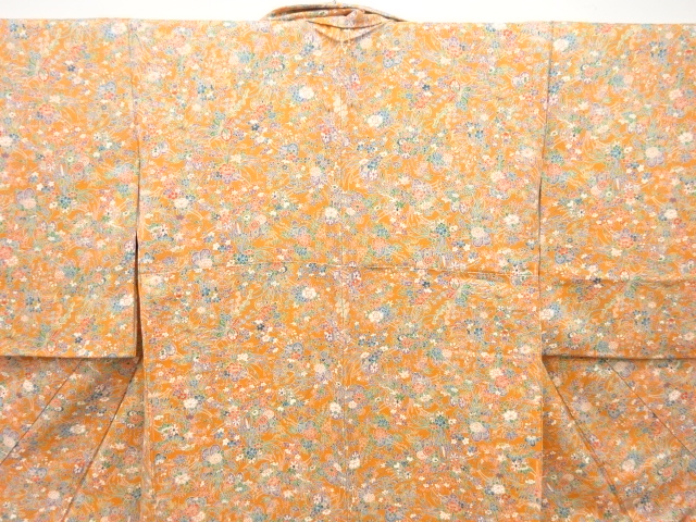  花車模様　小紋着物